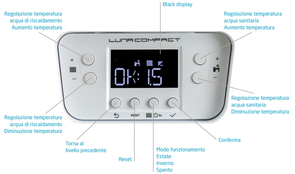 CALDAIA LUNA COMPACT 24 MTN/GPL