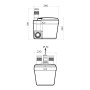TRITURATORE-WATERSAN11 SCARICO ACQUE CHIARE (5UTENZE)