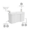 TRITURATORE-WATERSAN 20 SCARICO ACQUE CHIARE (6UTENZE)