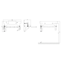 MECCANISMO INCLINAZIONE PNEUMAUTICA PER  LAVABO 
