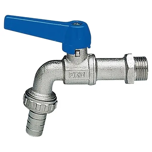 RUBINETTO EKO CURVO CON PORTAGOMMA 1/2"