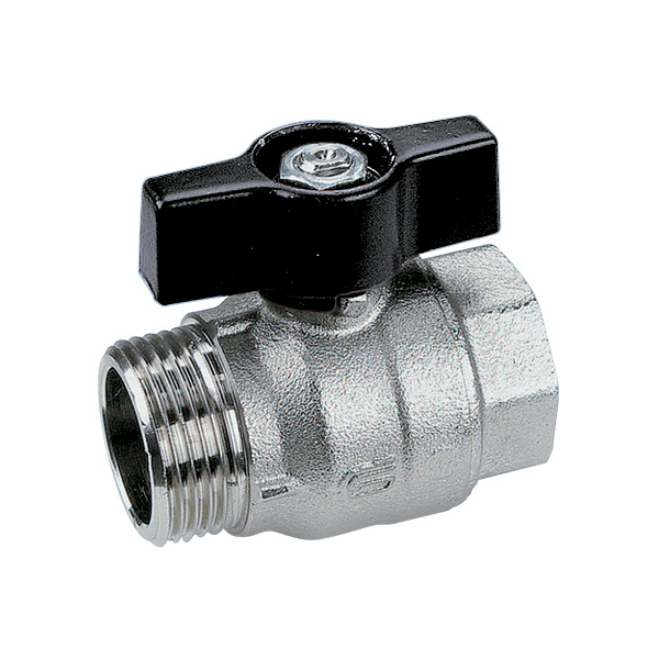 VALVOLA SFERA PASSAGGIO TOTALE MF FARFALLA ACCIAIO  1"ORION