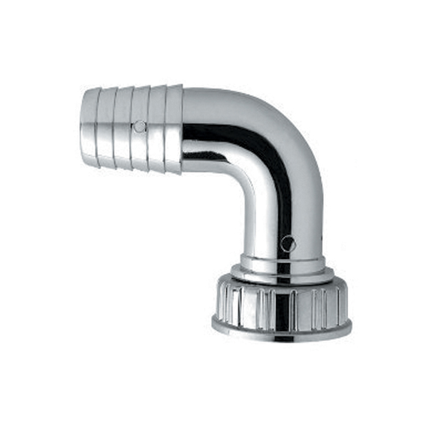 CURVETTA ABS PER LAVATRICE/LAVASTOVIGLIE  CROMATA CON O-RING