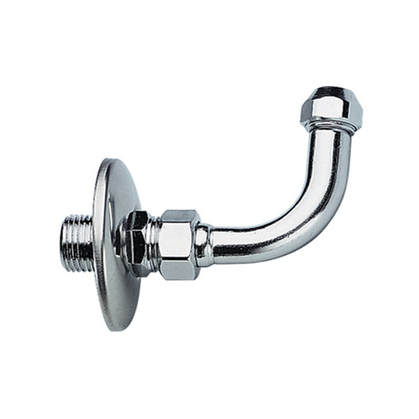 CURVETTA SOTTO LAVABO INCASSO FISSATUBO 1/2X10 CROMATO