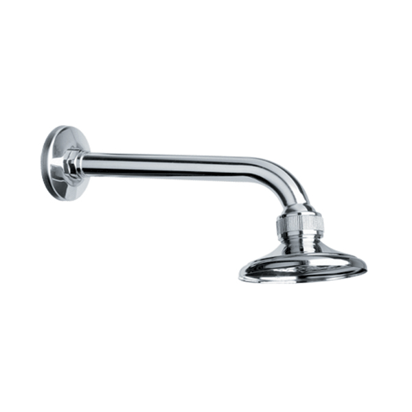 BRACCIO DOCCIA COMPLETO DI  DOCCIA A CAMPANA CON SNODO 30 CM