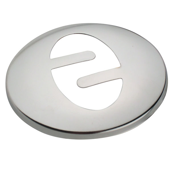 ROSONE CON ALETTA D.71 MM FORO OVALE CROMATO