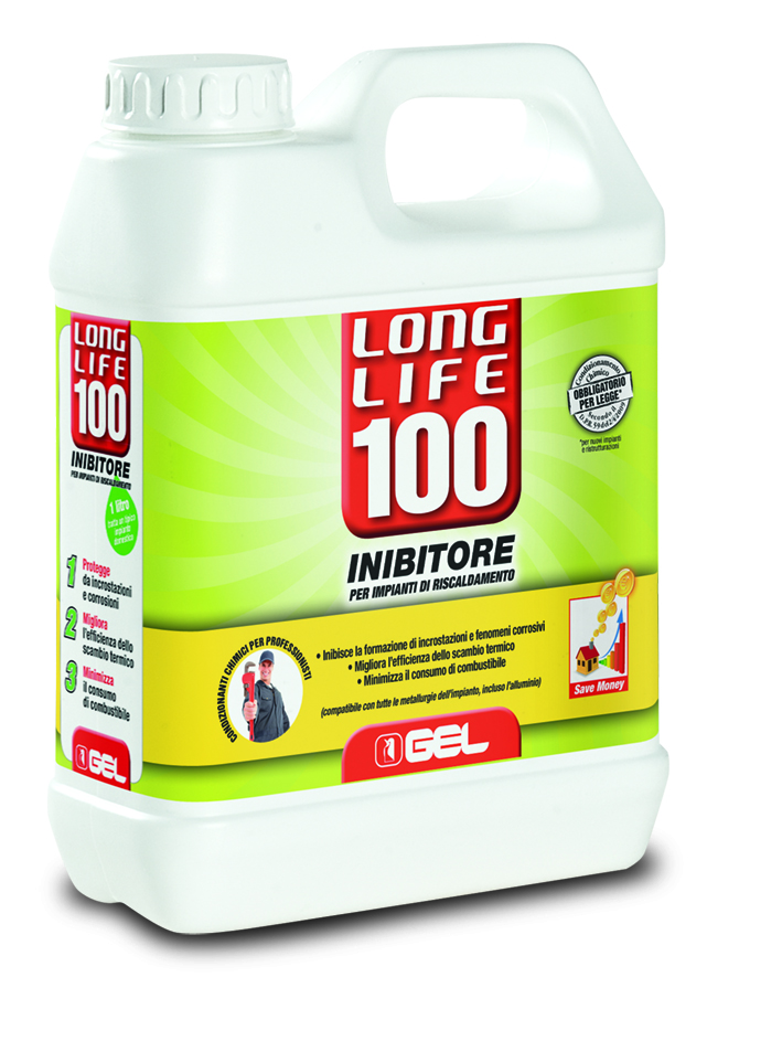 LONG LIFE 100  1 LT ANTICORROSIVO NON ACIDO APER IMPIANTI TERMICI