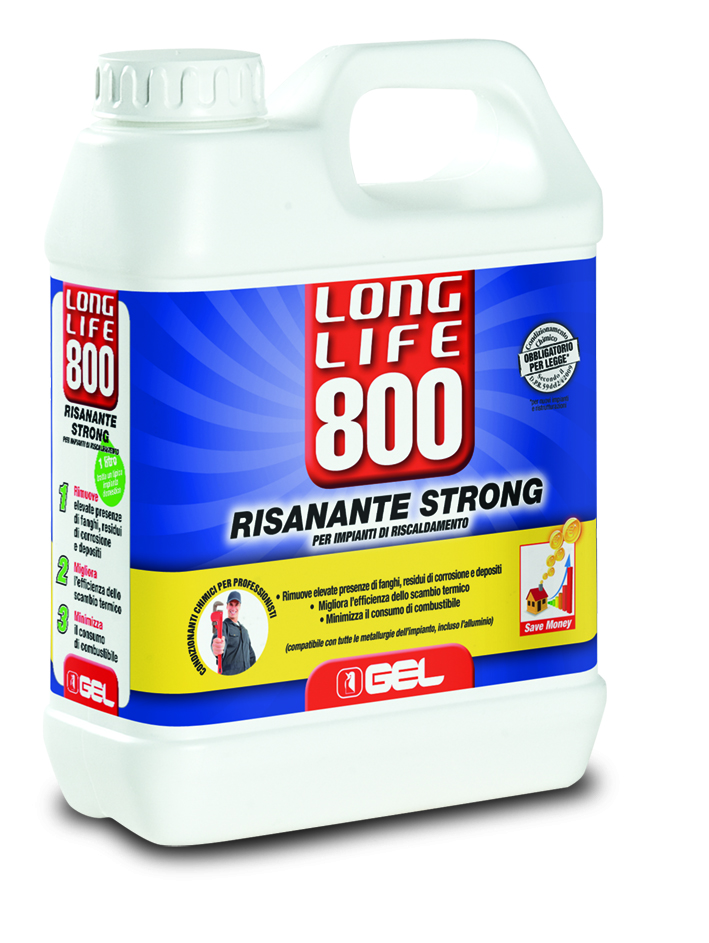 LONG LIFE 800  1 LT-RISANANTE PER IMPIANTI TERMICI MOLTO COMPROMESSI