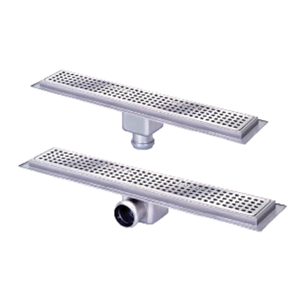 CANALINA SIFONATA INOX 1000X100 USCITA ORIZZONTALE