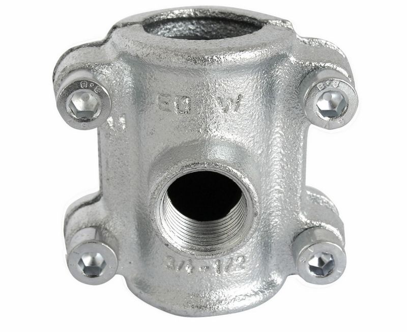 STAFFA DI DERIVAZIONE GHISA X POLITILENE 25X1/2"