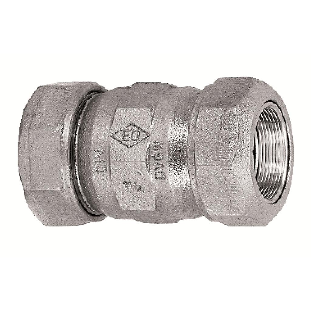 RACCORDO DOPPIO IN GHISA 1/2"