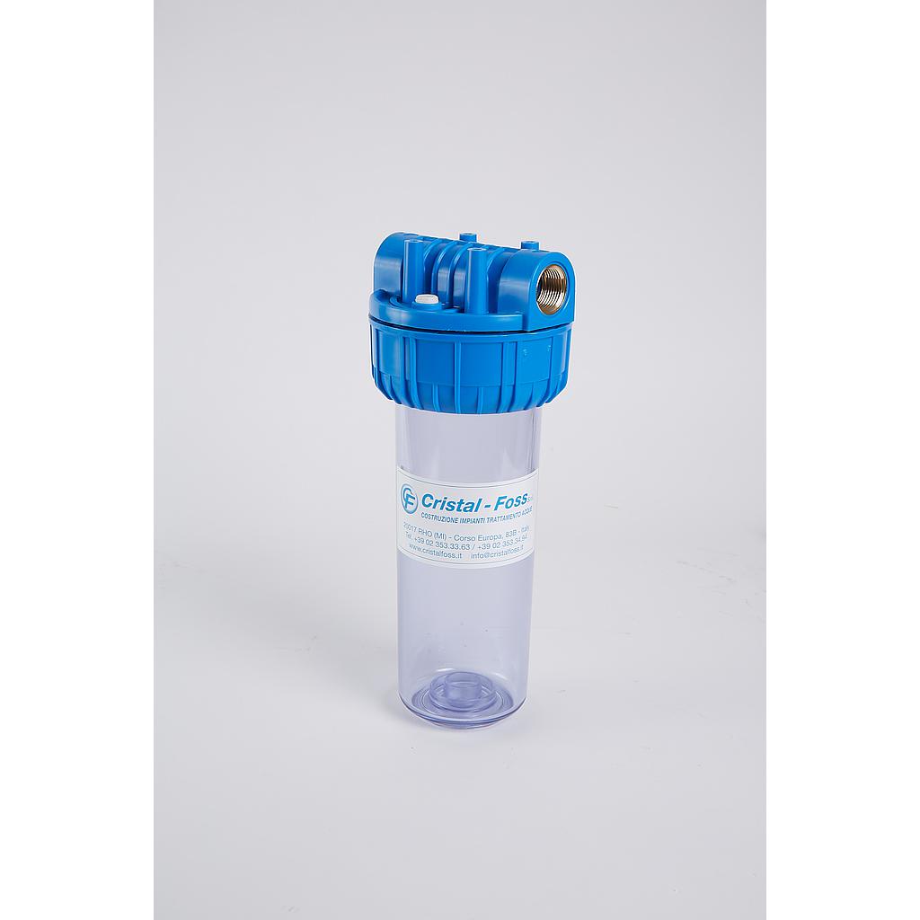 CONTENITORE FILTRO 10" FILETTO OTTONE 1" H.31CM