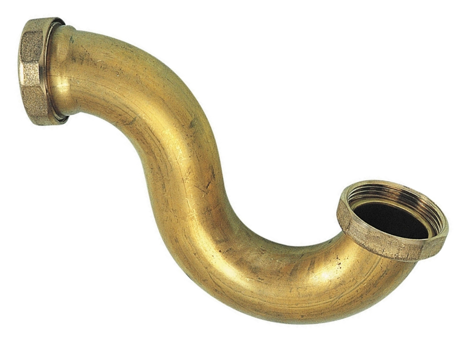 SIFONE TUBO OTTONE 1"1/2 USCITA LISCIA