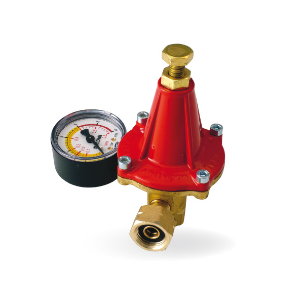 RIDUTTORE ALTA PRESSIONE  25KG CON MANOMETRO +VALVOLA SICUREZZA  F3/8