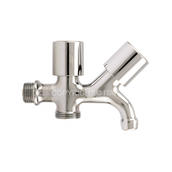 RUBINETTO CON ATTACCO LAVATRICE BIUSO 1/2X3/4