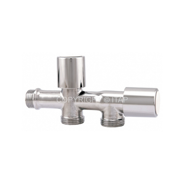 RUBINETTO ORIZZONTALE CON ATTACCO LAVATRICE/LAVASTOVIGLIE 1/2x3/4