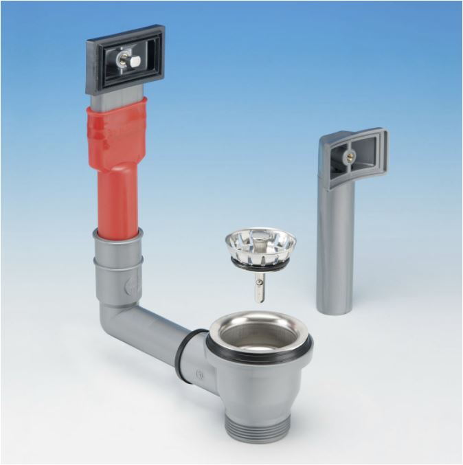 BASKET MINI D.60 LAVELLI INOX CON TROPPO PIENO RETTANGOLARE