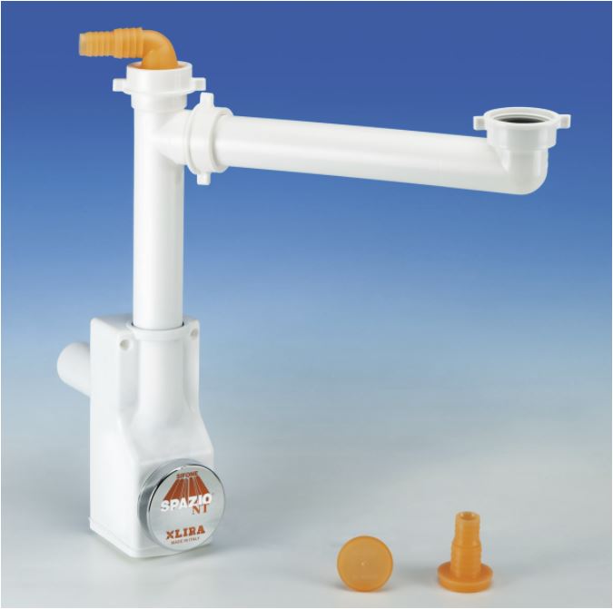 SIFONE SPAZIO ISPEZIONABILE PER  LAV 1 VASCA D40 1 1/2