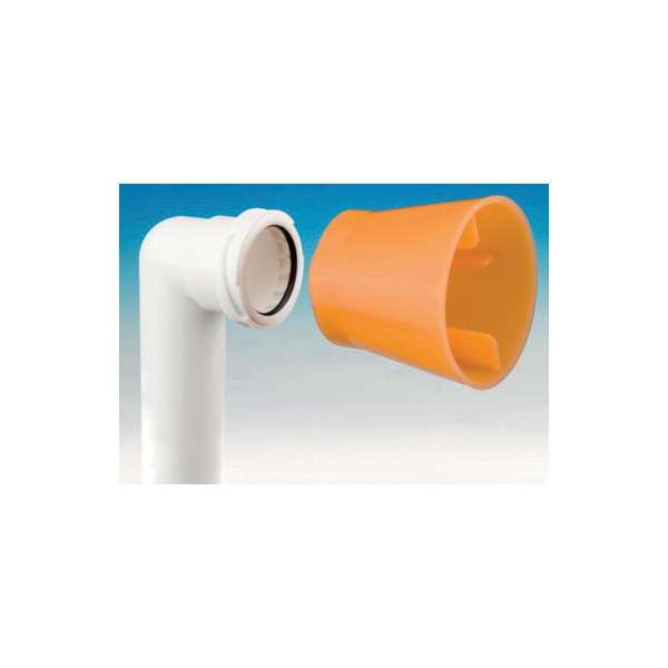 CURVA TECNICA 90° CON ADATTATORE D.32/40