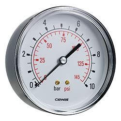 MANOMETRO ATTACCO POSTERIORE 1/4" D.50 06Bar