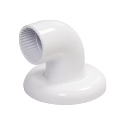 TERMINALE IN ABS BIANCO 8CM COMFORT
