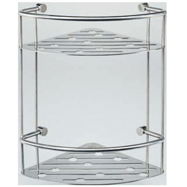 ANGOLARE DOPPIO ACCIAIO INOX LUCIDO