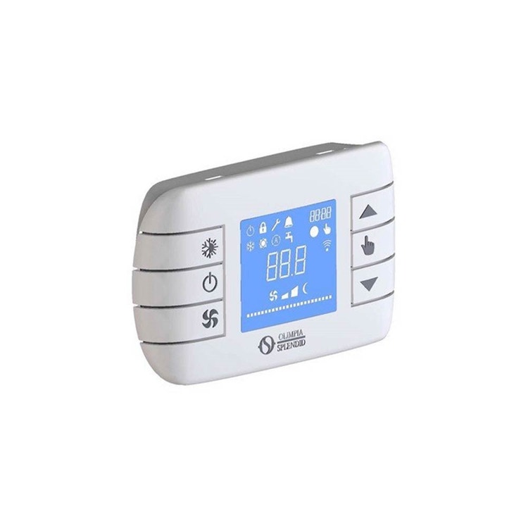 KIT CONTROLLO  TERMOSTATICO LCD A PARETE MOD BUS