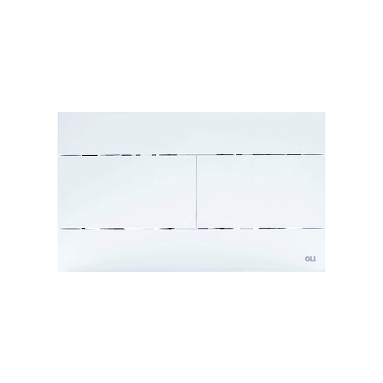 PLACCA COMANDO SLIM 2 PULSANTI BIANCO