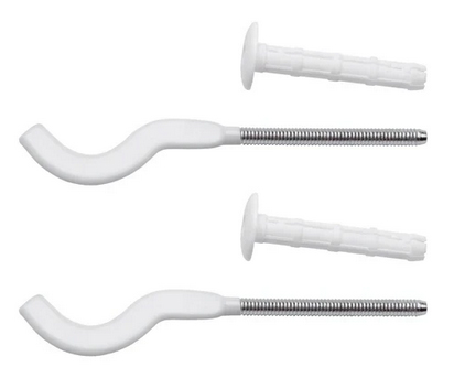 COPPIA MENSOLA VERNICIATE SCHIACCIATE xRADIATORE D.7x170 MM