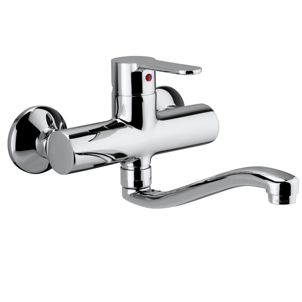 MISCELATORE LAVELLO A MURO SERIE BLU