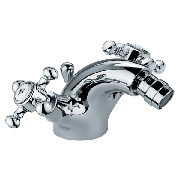 GRUPPO MONOFORO BIDET SCARICO 1"1/4 MANOPOLE VIOLA