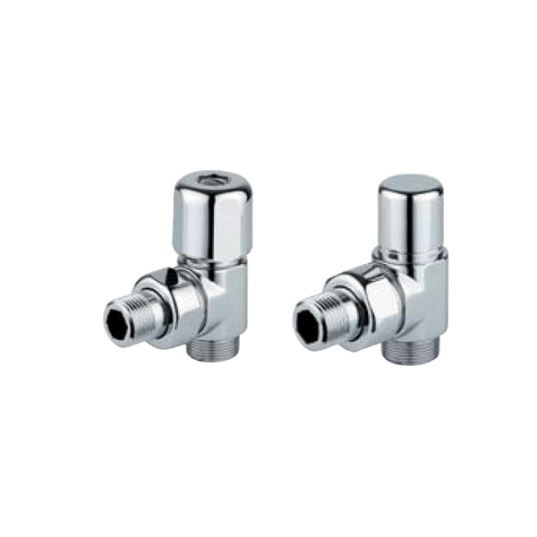 VALVOLA + DETENTORE SQUADRA  12X1/2 ARREDA CROMO