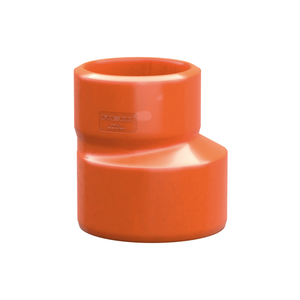 AUMENTO CONICO ECCENTRICO D125/200 ROSSO