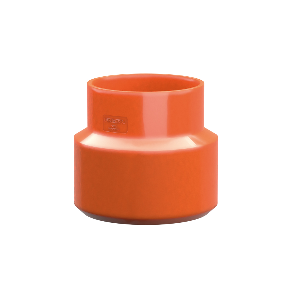AUMENTO CONICO CONCENTRICO D40/80 ROSSO