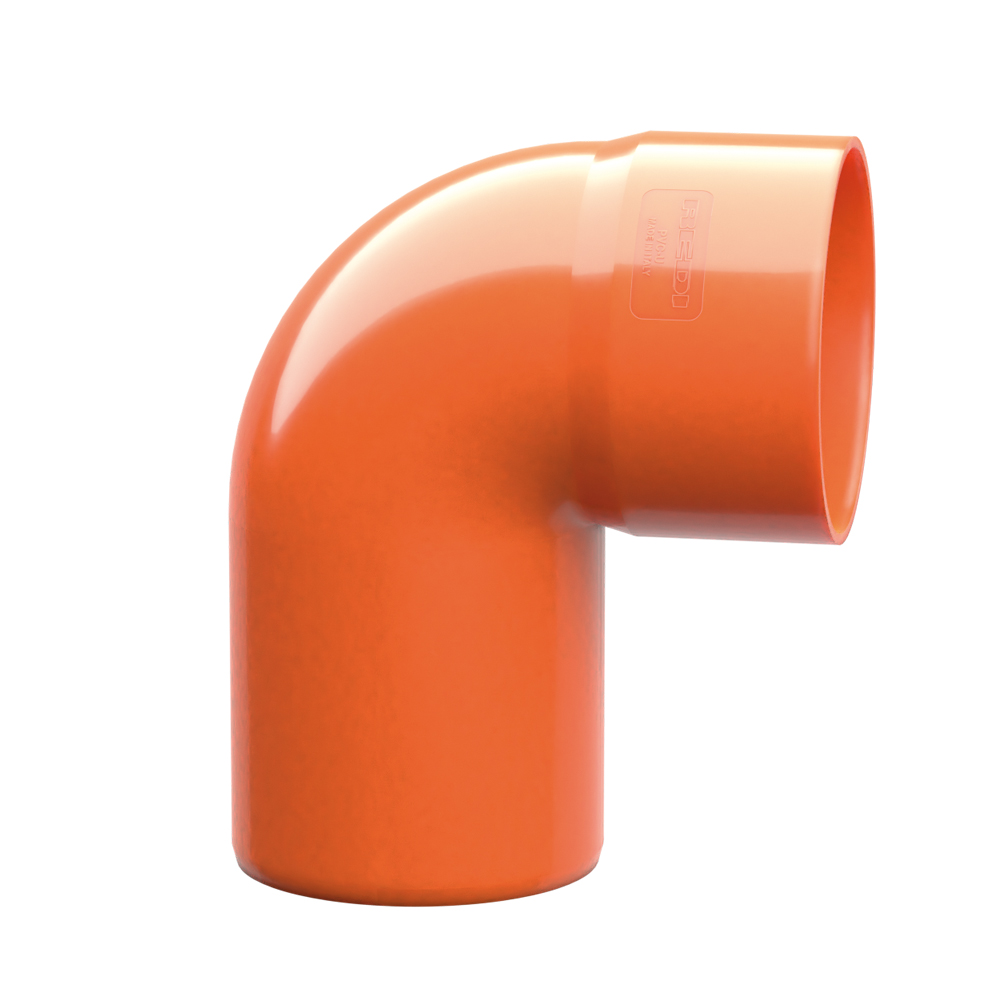 CURVA TECNICA FEMMINA/MASCHIO 40/32 ROSSO