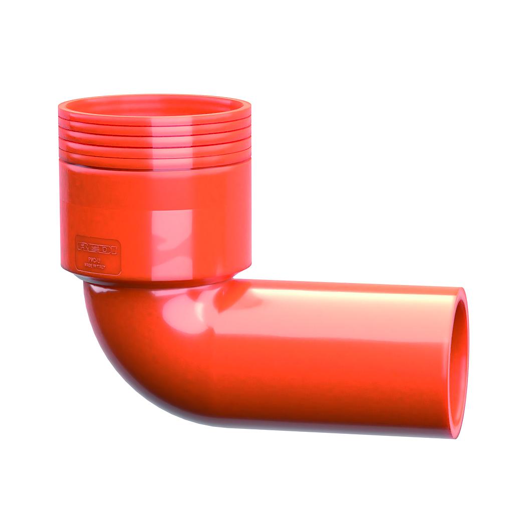 CURVA WC ALTA D100 ROSSO