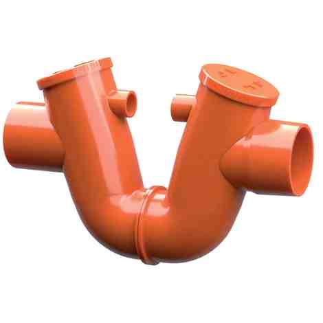 SIFONE MONOLITICO D.140 ROSSO