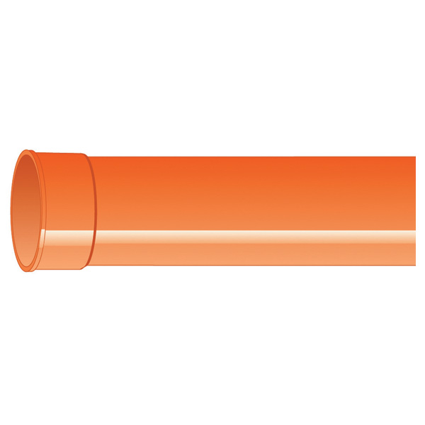 TUBO PVC MT 1 D100 ROSSO "IIP"