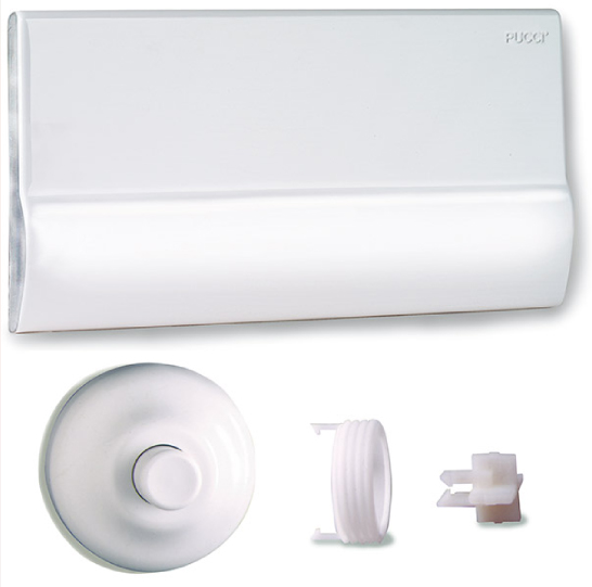 PLACCA C/TELAIO BIANCA+ROSONE PER RAME