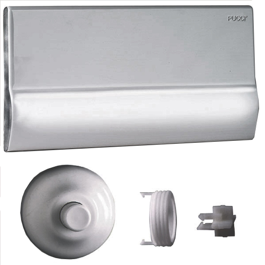 PLACCA C/TELAIO CROMATA+ROSONE  PER RAME