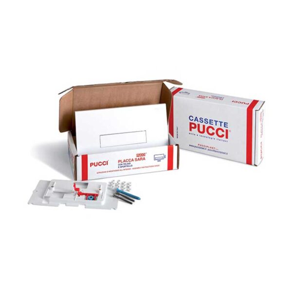 PLACCA SARA TELAIO-SPORTELLO BIANCO PER PASSAGGIO DA PLACCA SPESSO 40MM A PLACCA SPESSA 12MM