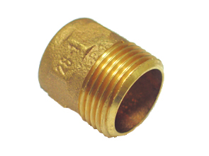 RACCORDO MASCHIO BRONZO SALDARE 3/8X12