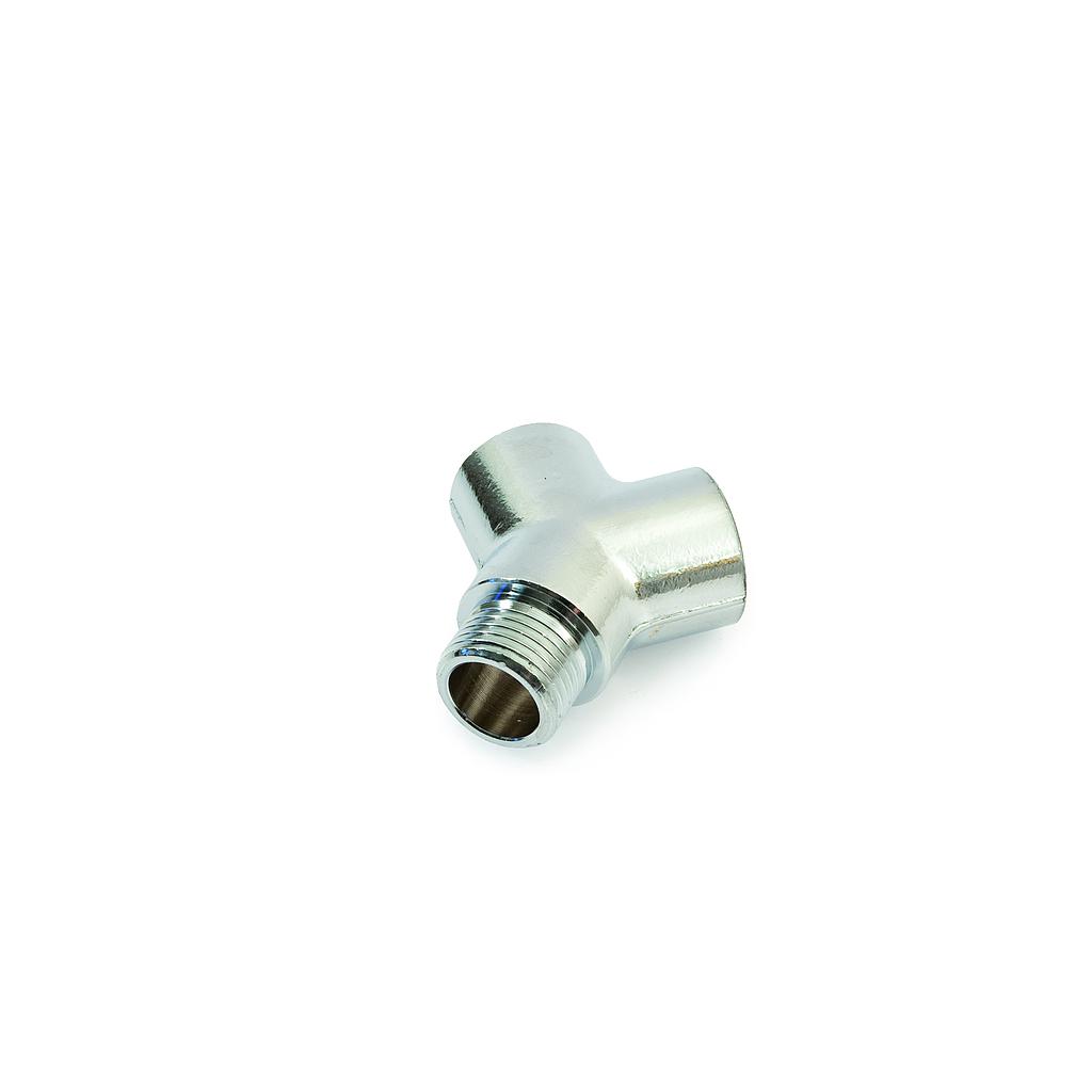 RACCORDO A Y da 1/2" OTTONE CROMATO