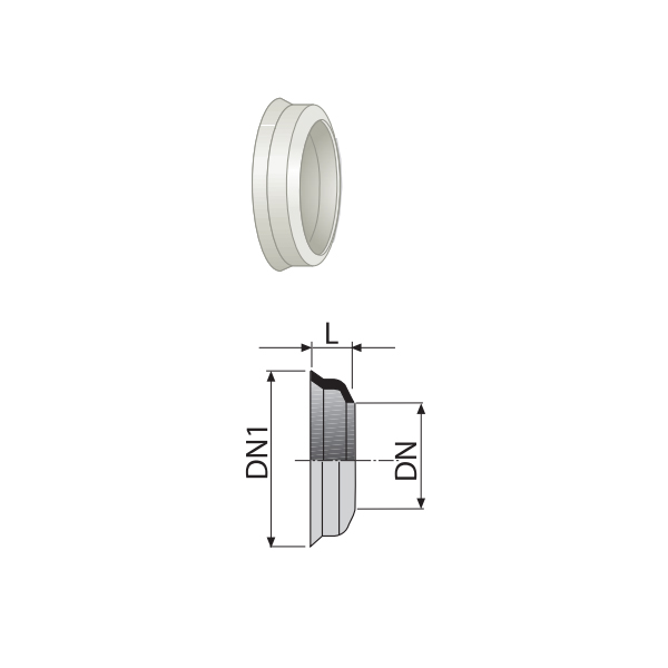 ROSONE PESANTE  MANICOTTO WC DN100MM