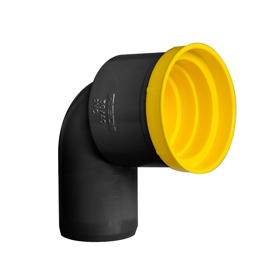 CURVA TECNICA D.40/50NERO FONOISOLANTE