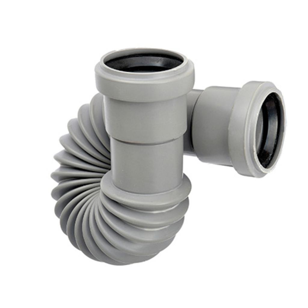 MANICOTTO FLESSIBILE IN PVC D.32 COUDIX GRIGIO