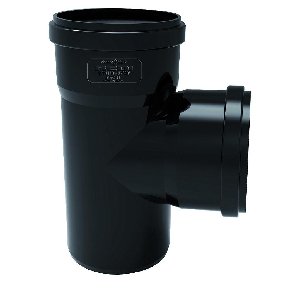 DERIVAZIONE RIDOTTA 90°MF D.100/50 NERO FONOISOLANTE