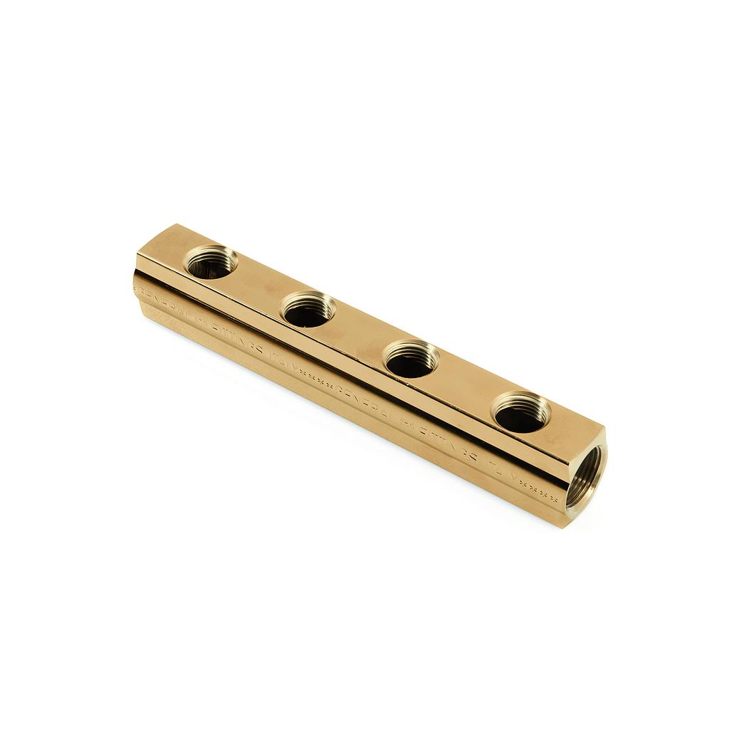 COLLETTORE DA BARRA 1"1/4 FF 8 USCITE 1/2"F