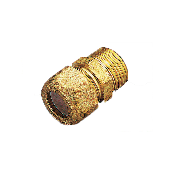 RACCORDO MASCHIO OTTONE BLOCCARE 3/8"X12