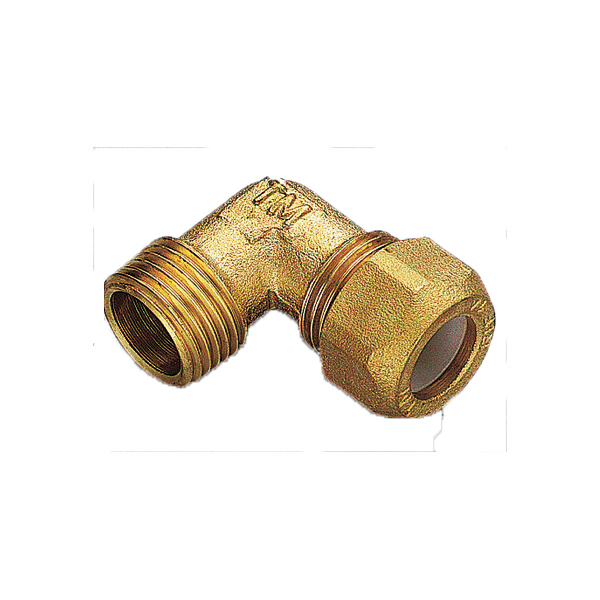 GOMITO MASCHIO OTTONE BLOCCARE 1/2"X16